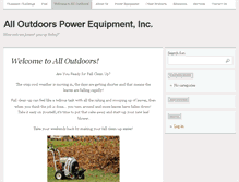 Tablet Screenshot of alloutdoorspower.com